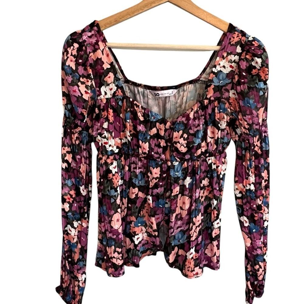 SO Womens Y2K Babydoll Fairy Top Size XS Cottagecore Whimsigoth Boho Peasantcore